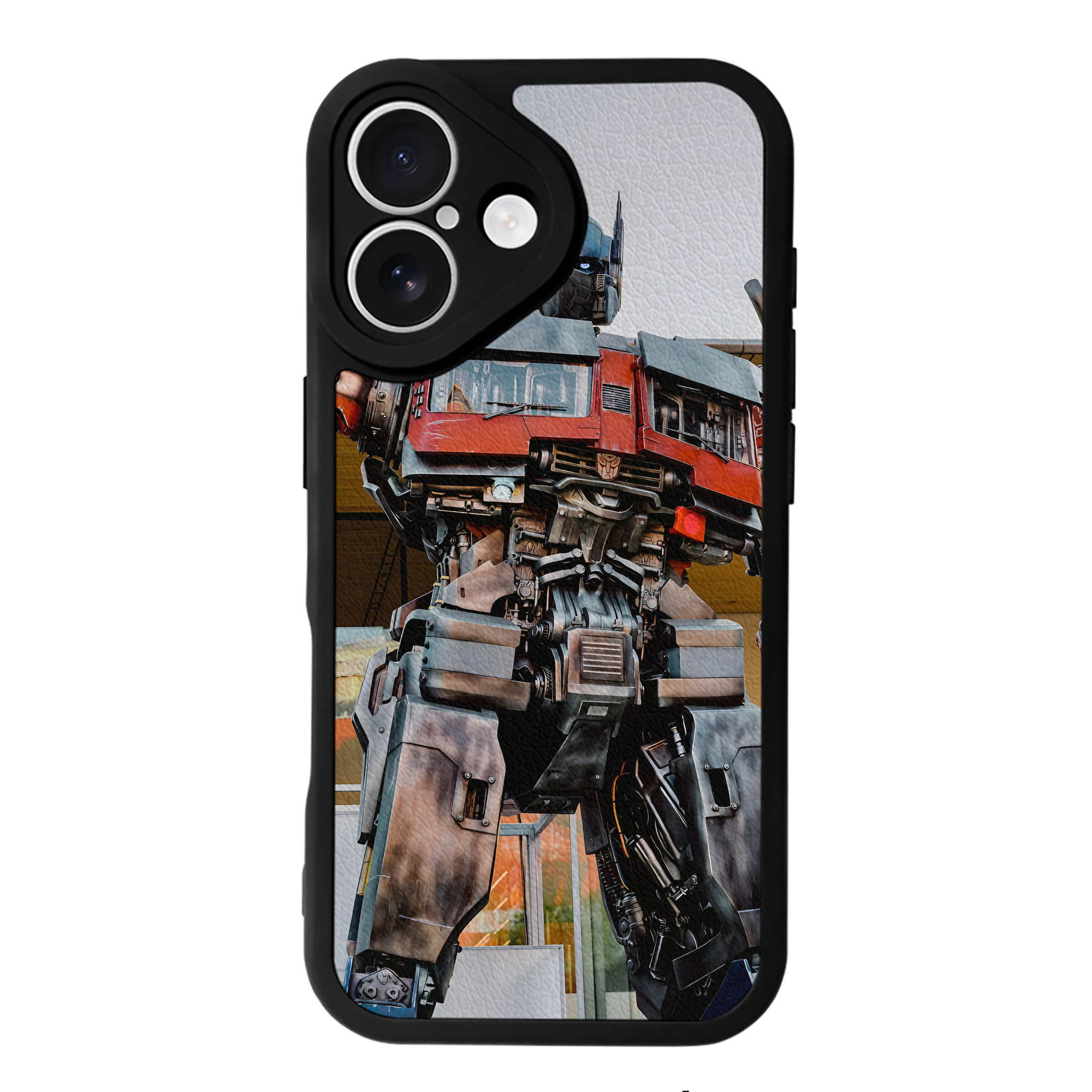 （画像用） Transformers トランスフォーマー 【iPhone 16シリーズ対応】シリコンスマホケース（レザー調） 材質：シリコン